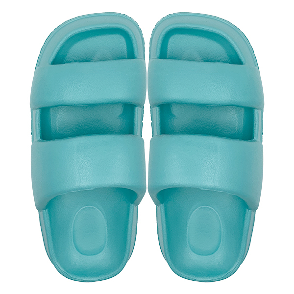 Dark green thick soled two character slippers for women suitable for taking a shower in the bathroom with anti slip soft soles for wearing women's shoes outside
