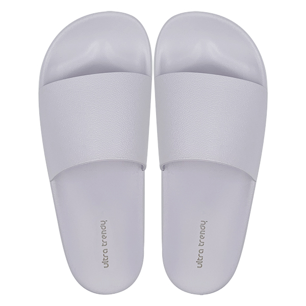 Light purple single line slippers with anti slip soft sole can be worn externally Simple women's slippers