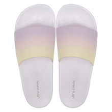 Gradient upper light purple single line slippers can be worn externally simple women's shoes slippers