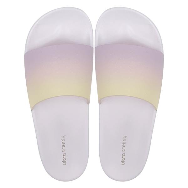 Gradient upper light purple single line slippers can be worn externally simple women's shoes slippers