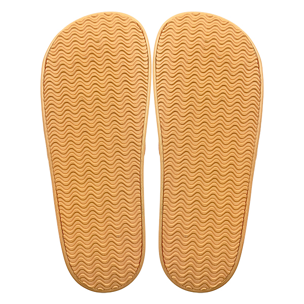 Orange one-piece slippers with anti slip soft sole can be worn externally simple women's slippers