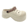 Women's summer thick soled anti slip toe half sand sandals with a sense of poop and holes