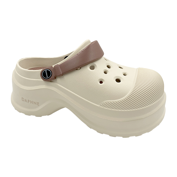 Women's summer thick soled anti slip toe half sand sandals with a sense of poop and holes