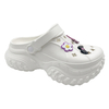 New thick soled two hole shoes for wearing on the outside cool slipper casual cute cartoon sandals