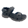 New summer sports and leisure sandals for men made of genuine leather with Velcro for outdoor beach wear