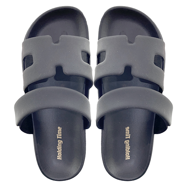 New men's shoe slippers with Roman hollow out thick sole and wide surface summer cool slippers exposed toe jelly shoes