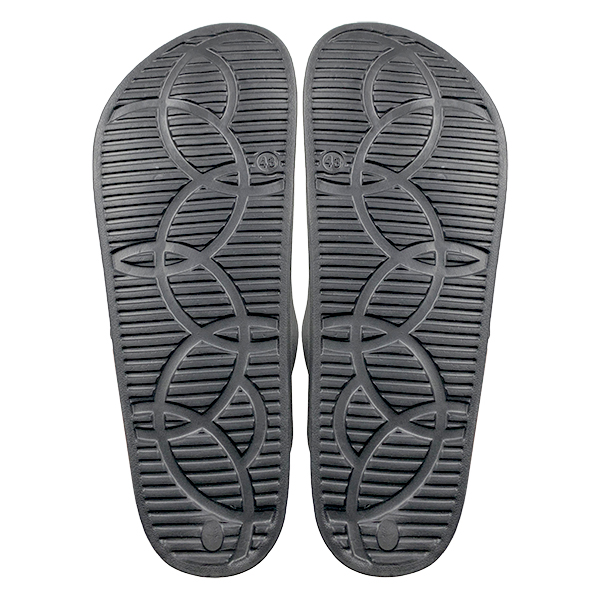 Black EVA lightweight anti slip casual shower slippers Haken outdoor beach slippers men's summer