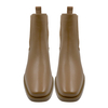 New genuine leather Martin boots for women square toe high heels short boots versatile and minimalist boots