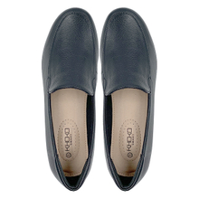 Slope heeled women's shoes 2025 new black versatile round toe inner height increasing single shoe