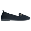 Spring New Black Square Headed Shallow Mouth Flat Shoes Soft Sole Breathable Flyknit One Step Single Shoes for Women