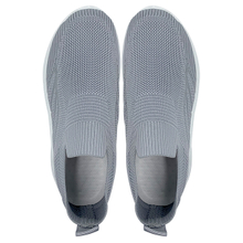 Men's and women's shoes gray mesh surface one foot lazy person flying weaving lightweight casual sports shoes