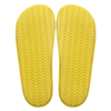 Yellow one-piece slippers with anti slip soft sole can be worn as women's slippers