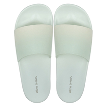 Gradient top thin green one line slippers can be worn externally simple women's shoes slippers