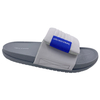 Grey Genuine Men's Shoes Slippers Summer Outwear 2023 New Velcro Beach Slippers