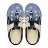 Gradient colored perforated shoes for women new summer outerwear with a sense of stepping on poop thick sole toe cover and half slippers