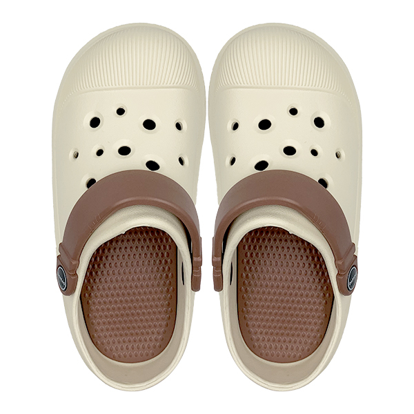 Women's summer thick soled anti slip toe half sand sandals with a sense of poop and holes