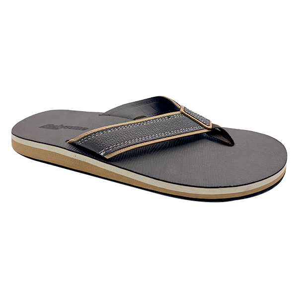 Men's summer non slip leather sandals for outdoor wear men's fashionable and casual flip flops