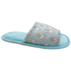 Women's embroidered open toed fruit strawberry watermelon home wooden floor imitation rabbit hair cotton slippers