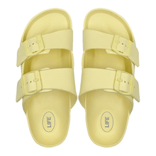 Light yellow EVA lightweight anti slip casual shower slippers Haken outdoor beach slippers women's summer