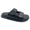 Thick soled wear-resistant soft leather Boken shoes casual one-piece slippers worn with belt buckles semi cool slippers
