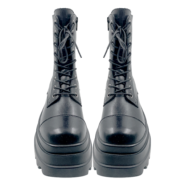 Black Martin boots women's autumn and winter new boots motorcycle thick soled boots height increasing British short boots shoes