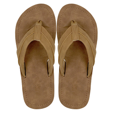 New brown men's beach pool flip flops anti slip swimming flip flops men's pool beach shoes