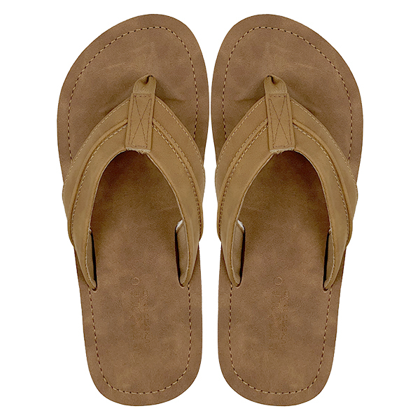 New brown men's beach pool flip flops anti slip swimming flip flops men's pool beach shoes