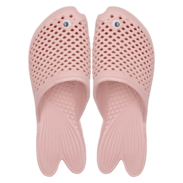 Cute cool slippers for women at home in summer Half slippers with toe caps perforated shoes indoor anti slip suitable for women to wear outside