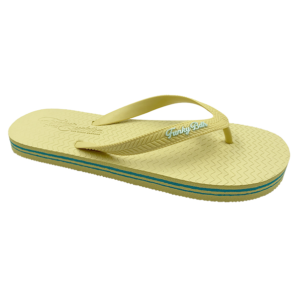 Light yellow anti slip flip flops for women Instagram trendy couple flip flops beach beach sandals cool sandals summer outdoor wear