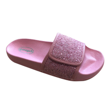 Girl EVA Slipper with Velcro Gliter Upper