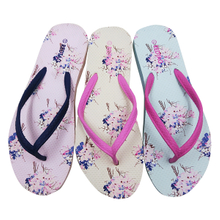 Floral Digital Printing Flip Flop for Women
