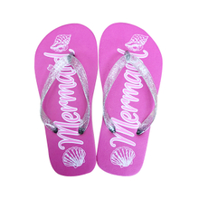 Girls Mermaid Printing Flip Flop