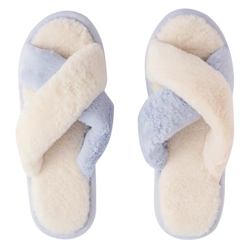 Soft Fleece X Strap Home Slippers - Buy Soft Fleece X Strap Home ...