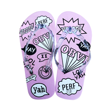 Girls Graffiti Printing Flip Flop